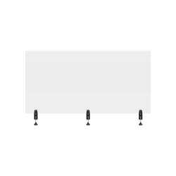 60" x 30" Clear Acrylic Divider w/ 3 Side Desk Cla