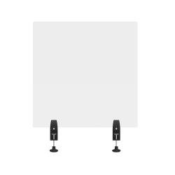 24" x 24" Clear Acrylic Divider w/ 2 Side Desk Cla