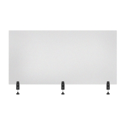 Acrylic Sneeze Guard Desk Divider - 60" x 30" Clam