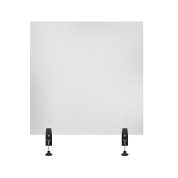 Acrylic Sneeze Guard Desk Divider - 30" x 30" Clam