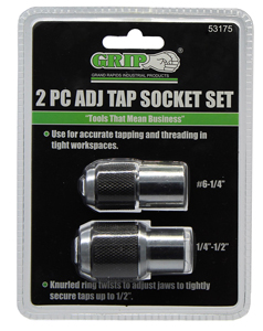 Grip-On Tools | 53175 | 2 Piece Adjustable Tap Socket