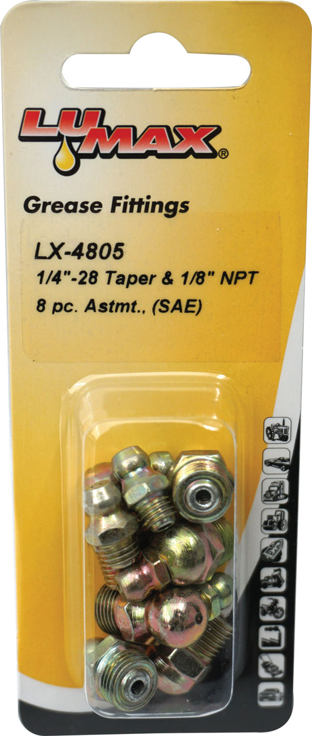 8PC ASST 1/4-28 1/8 NPT