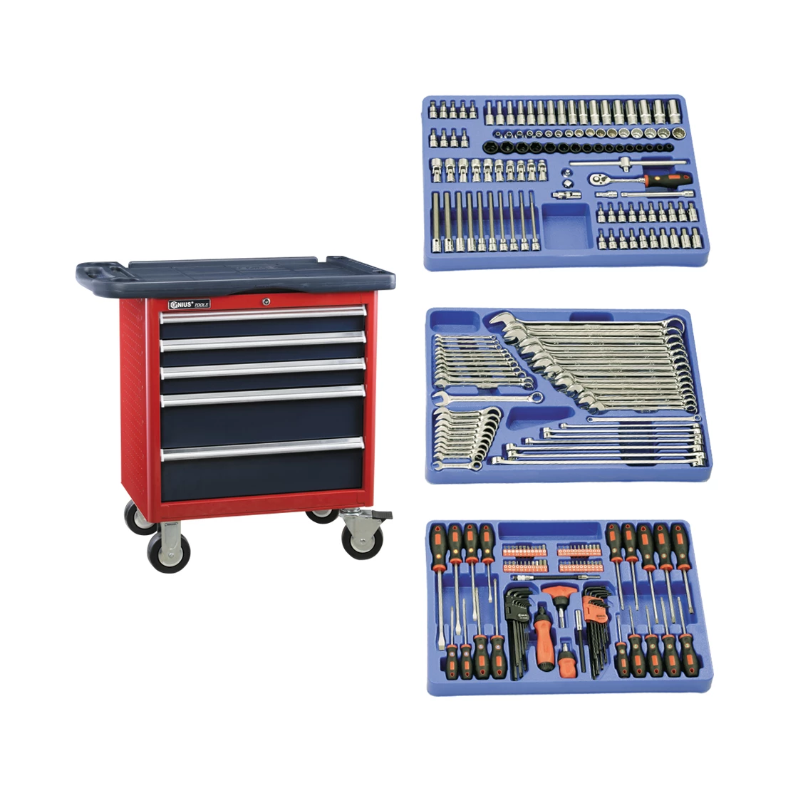 (image for) 236PC Metric Mechanics Tool Set with Roller cabine