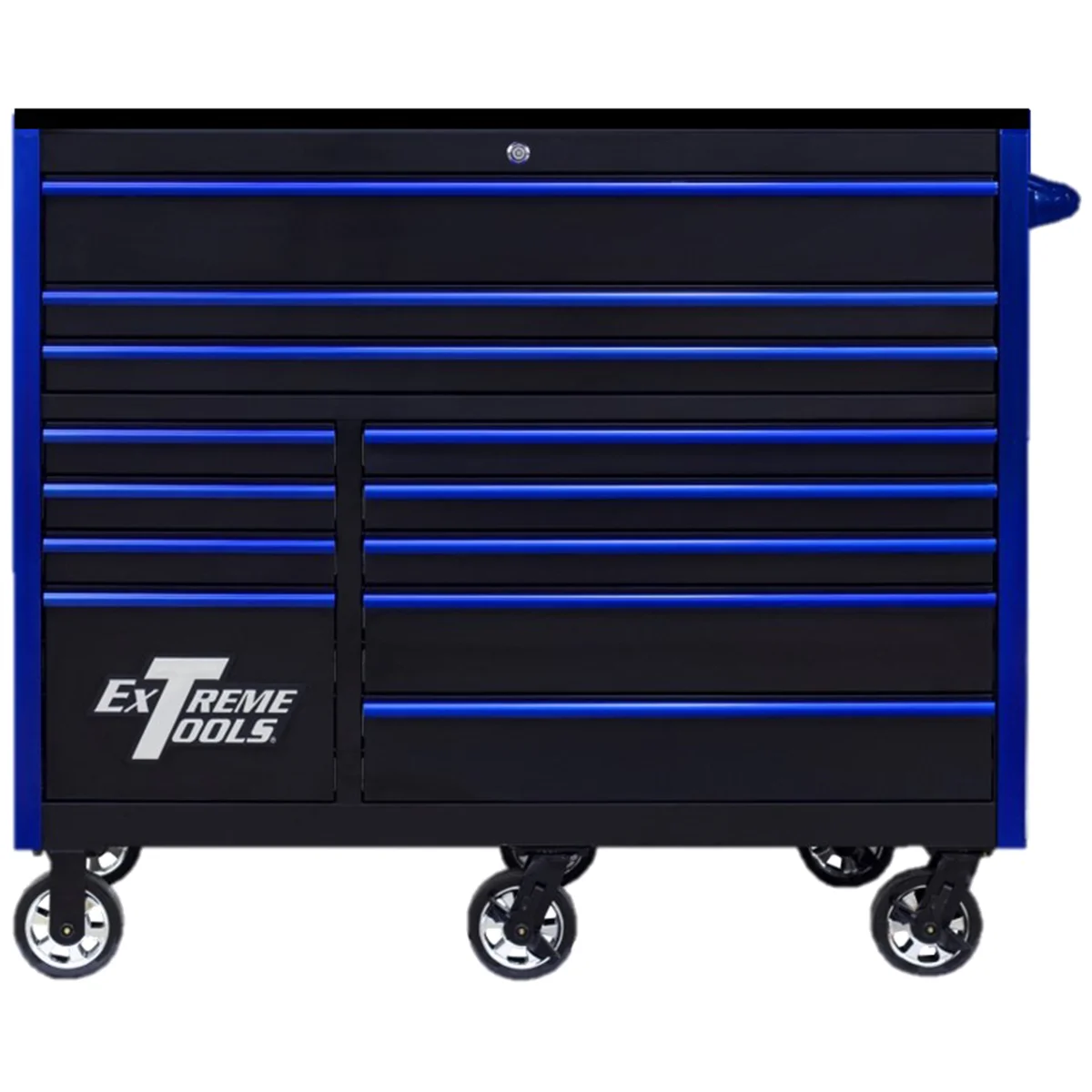 (image for) RX Series 55" 12 Drawer 25" Deep Roller cab blk bl