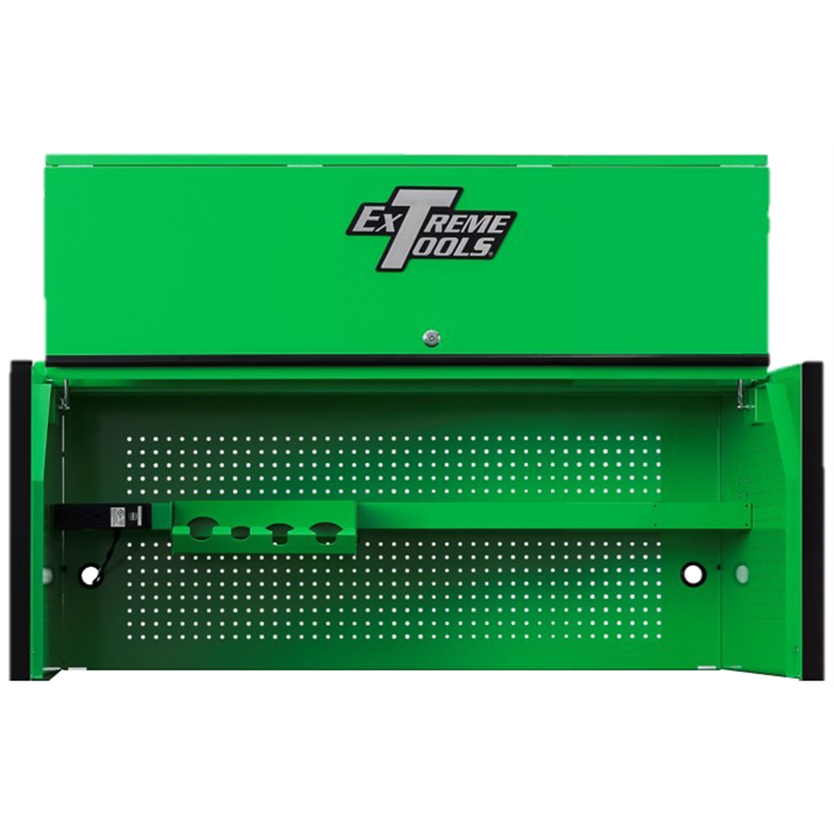 RX Series 55" x 25" Deep Triple Bank Hutch grn blk