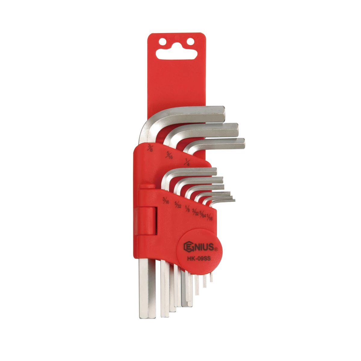 (image for) 9PC L-Shaped SAE Hex Wrench Set -S2