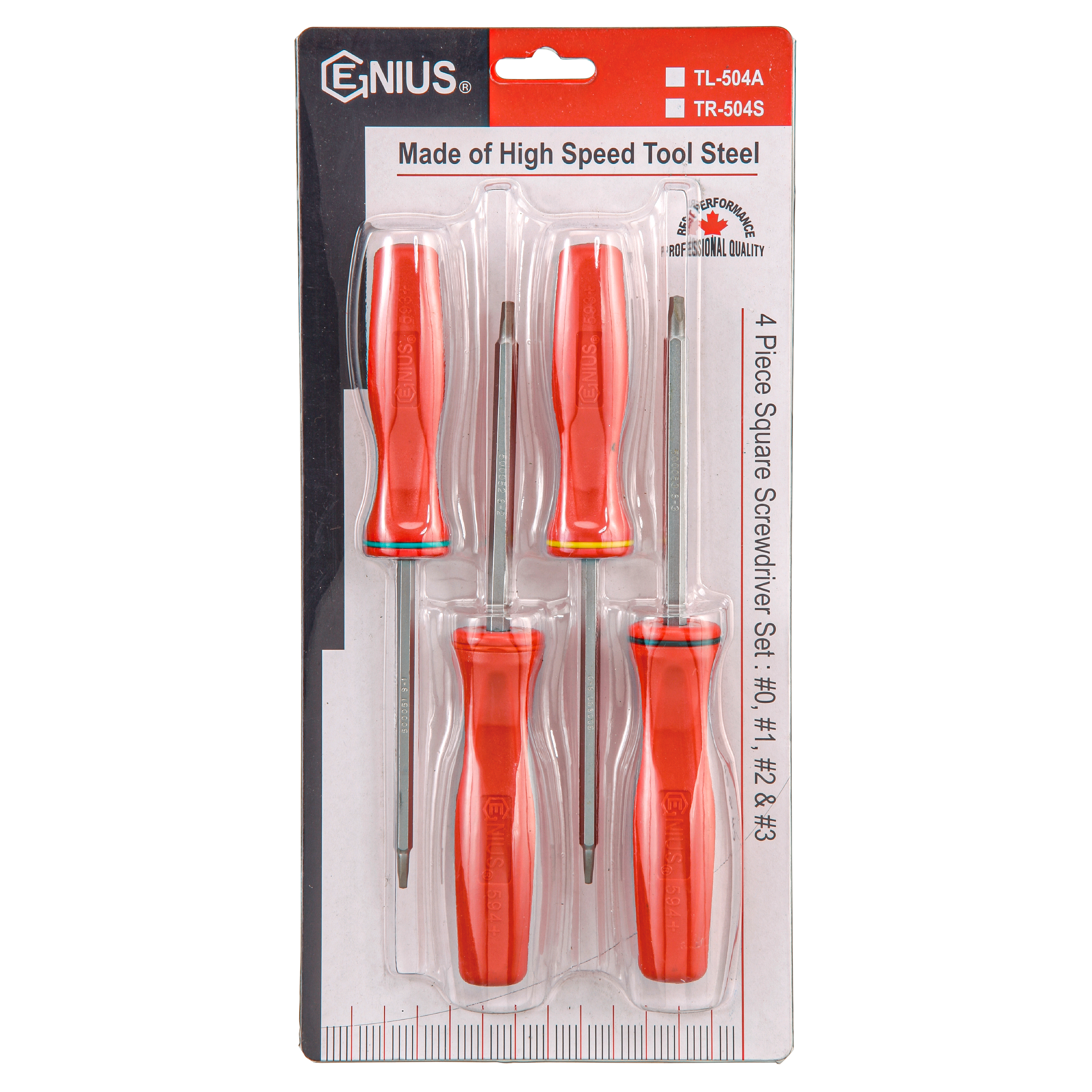 4PC Square Screwdriver Set