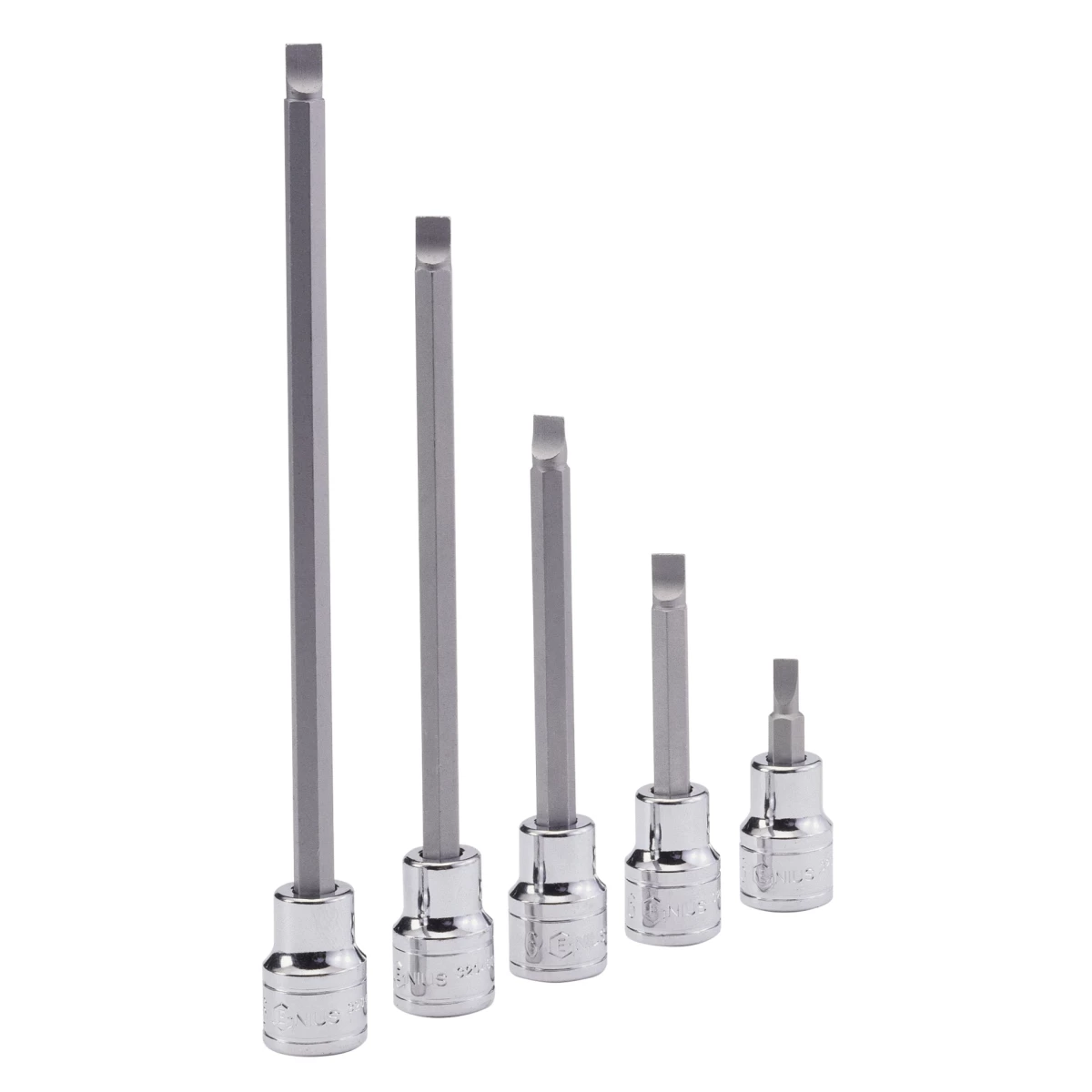(image for) 3/8" Dr. 0.6 x 4.0mm Slotted Bit Socket 180mmL