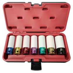 7PC 1/2DR MAG WHEEL SOCKET SET