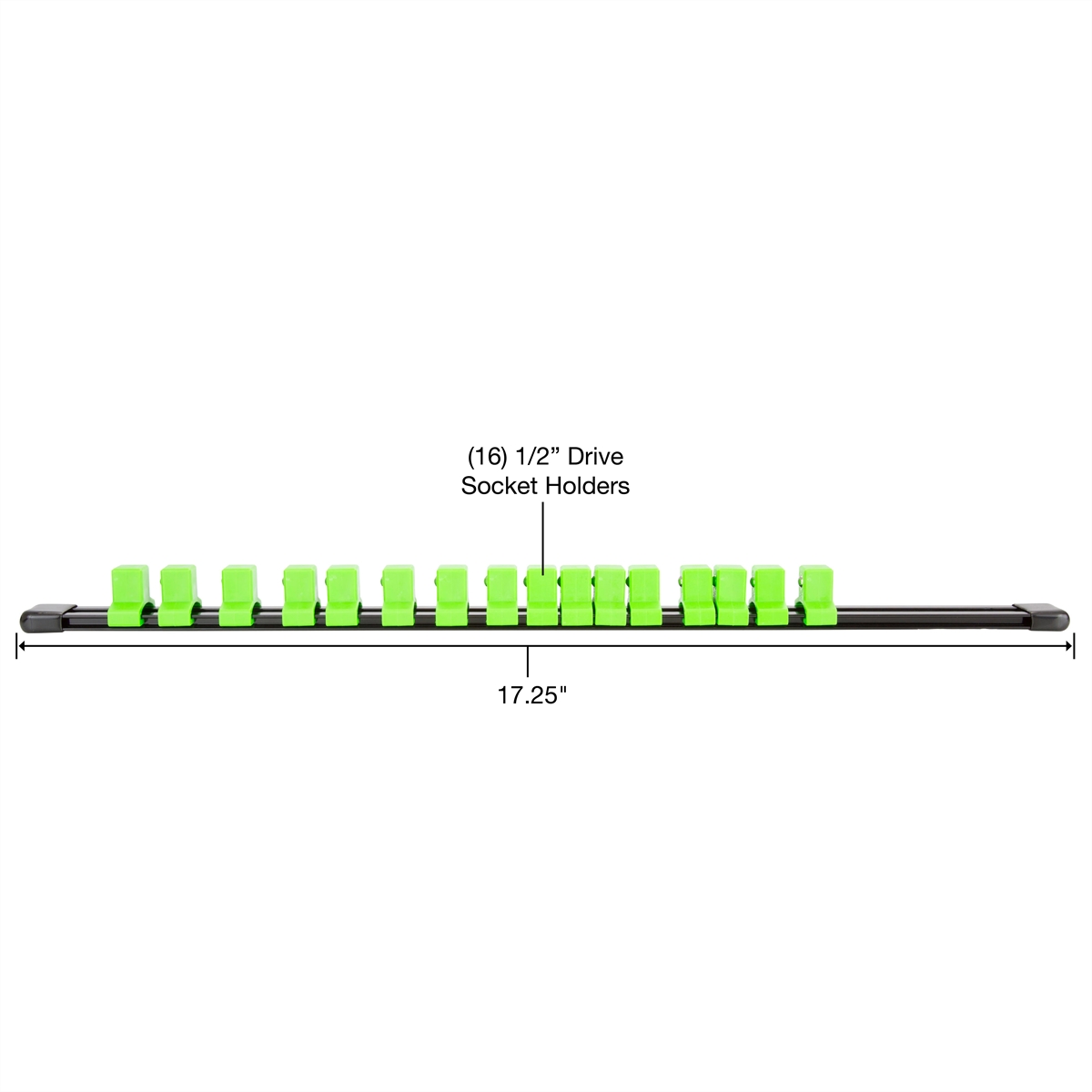 1/2IN DR SOCKET RAIL BLACK