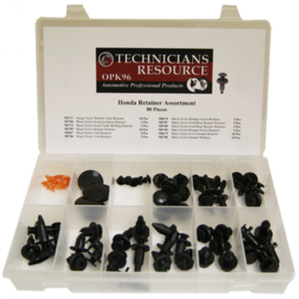 Honda Retainer Assortment (80 Pcs)