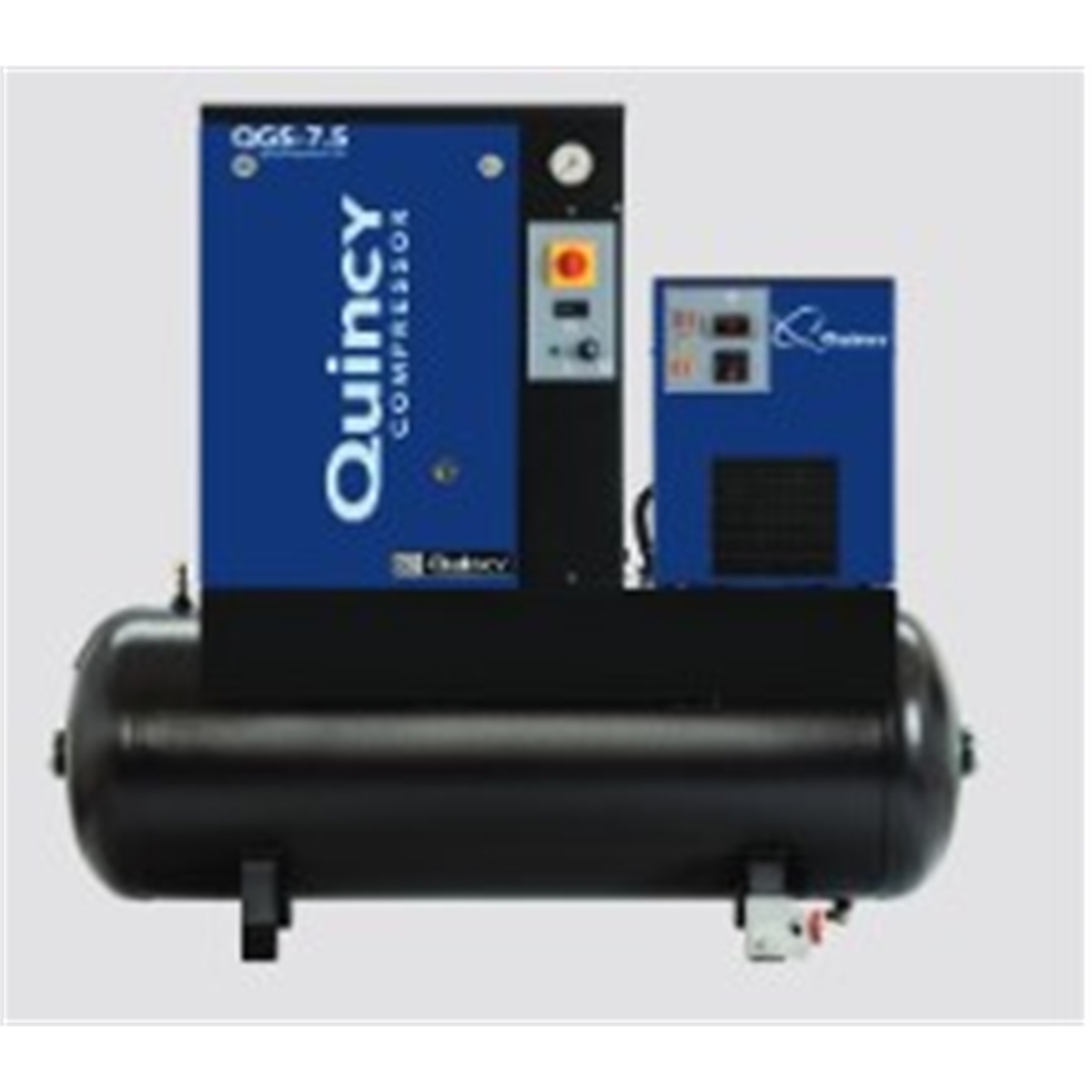 7.5hp Quincy Rotary Screw Air Compressor w/ Dryer