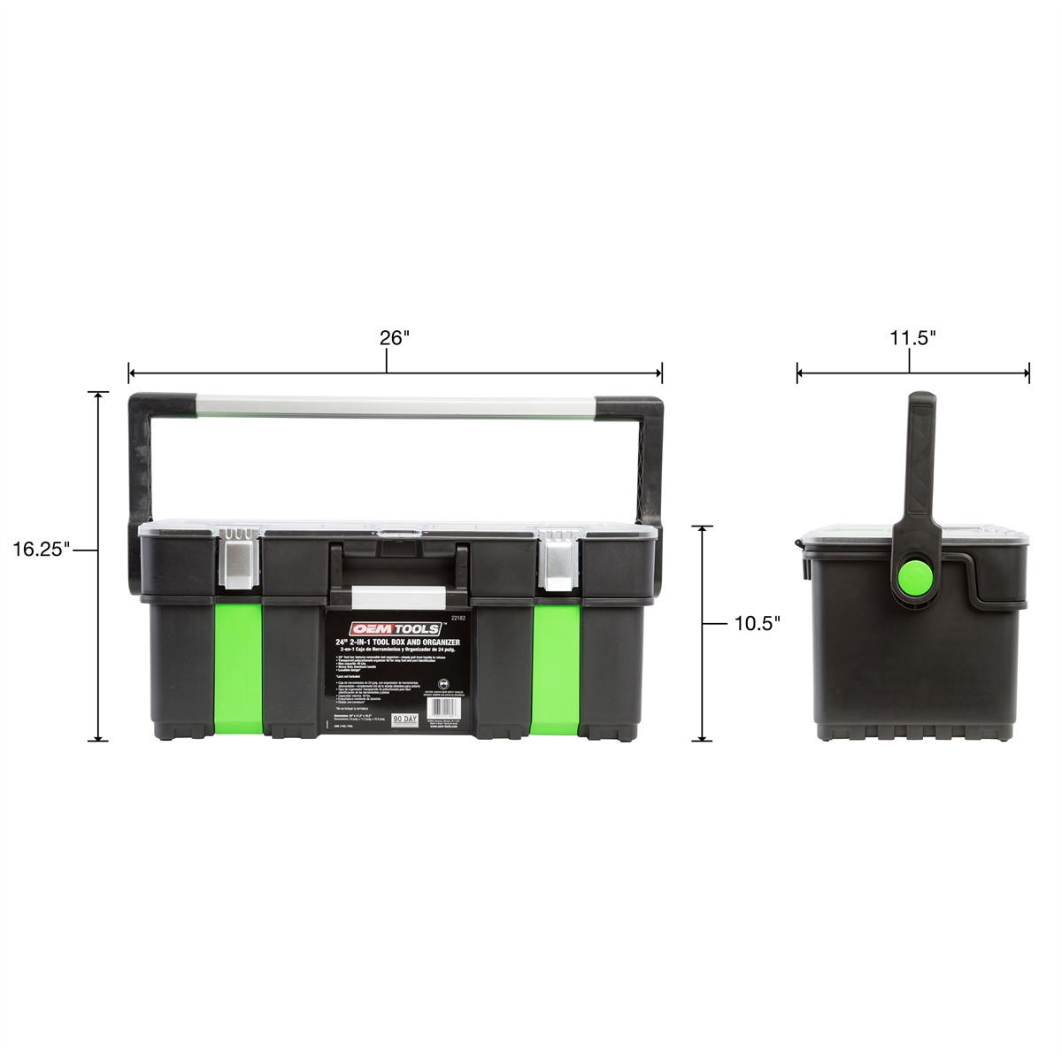 24IN TOOL BOX AND ORGANIZER