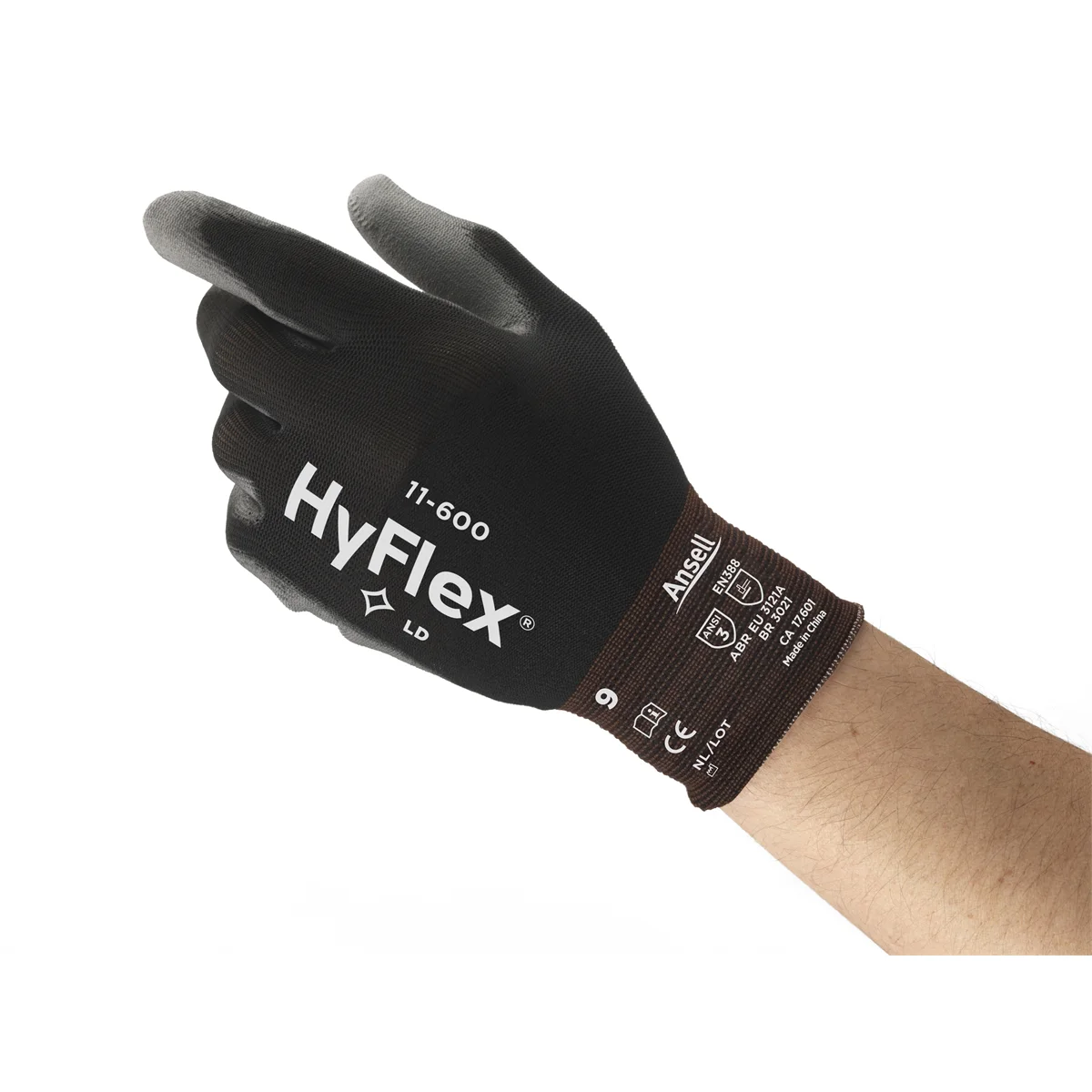 (image for) GLOVE HYFLEX 11-600 LIGHT DUTY CUT RESISTANT SZ 9