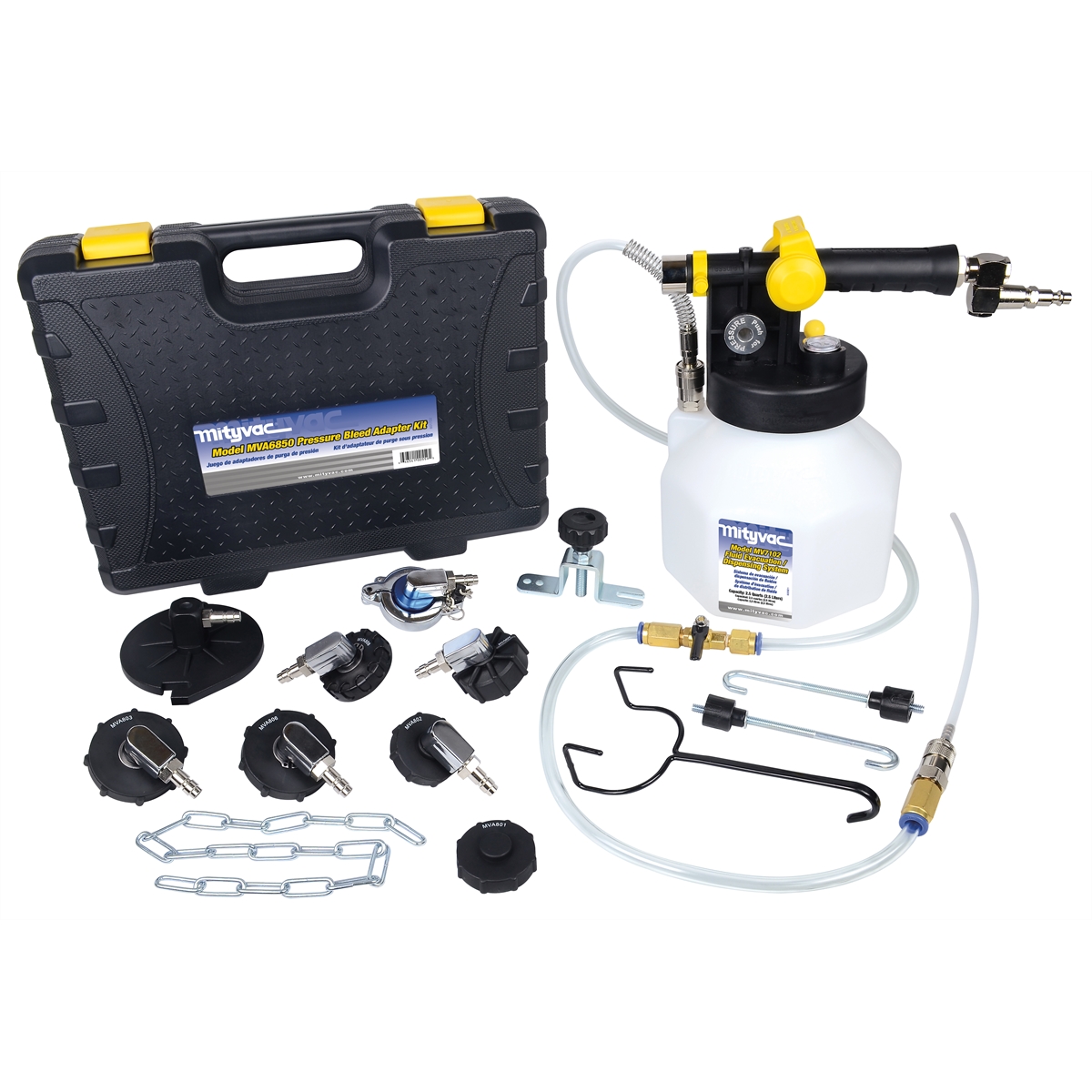 Mityvac MV7840 Pressure Brake Bleeder Kit 2.5L