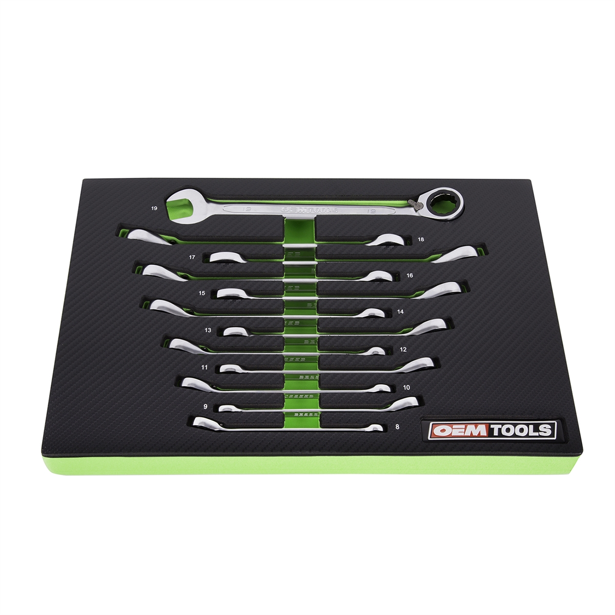 12PC REV. RATCHETING WRENCH SET - METRIC