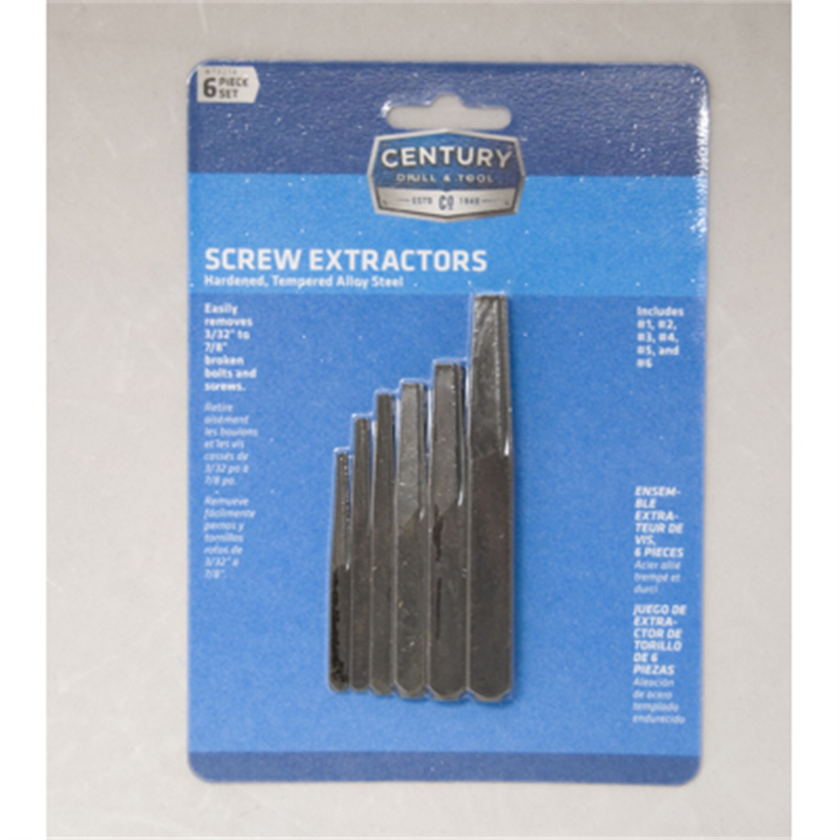 6 PC SET SF SCREW EXT CD