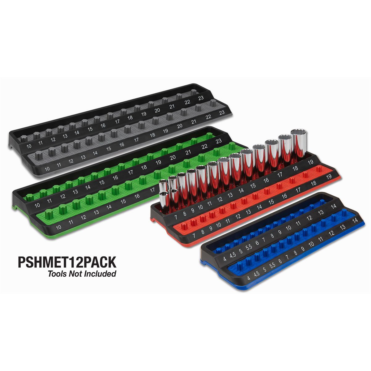 Mechanics Time Saver [PSHMET12PK] METRIC PEG SOCKET HOLDER PACK METRIC ...