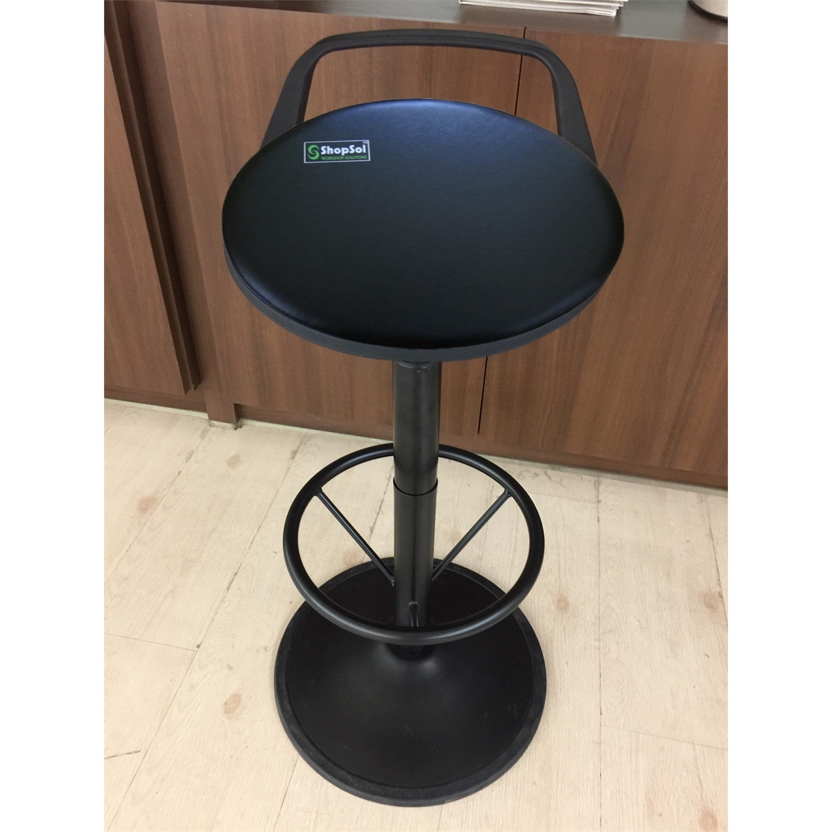 Service Desk Stool with Vinyl Seat