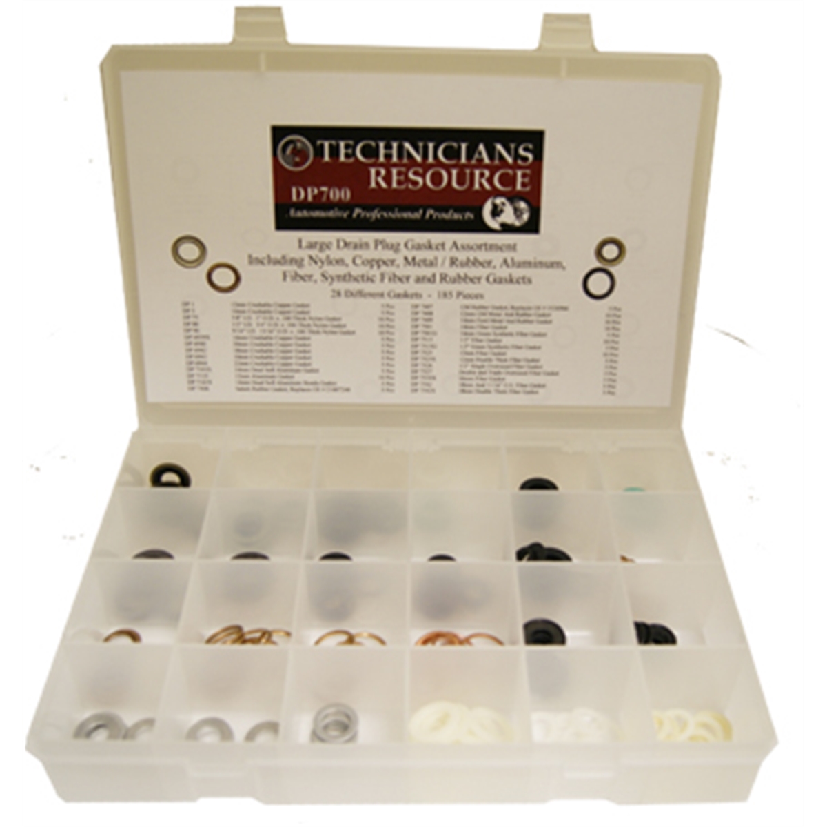 Large Drain Plug Gasket Assortment 185-pcs