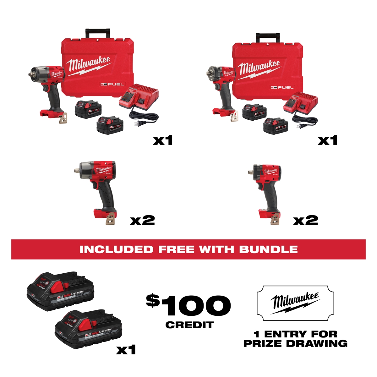 2021 TDE M18 1/2" MID TORQUE Bundle