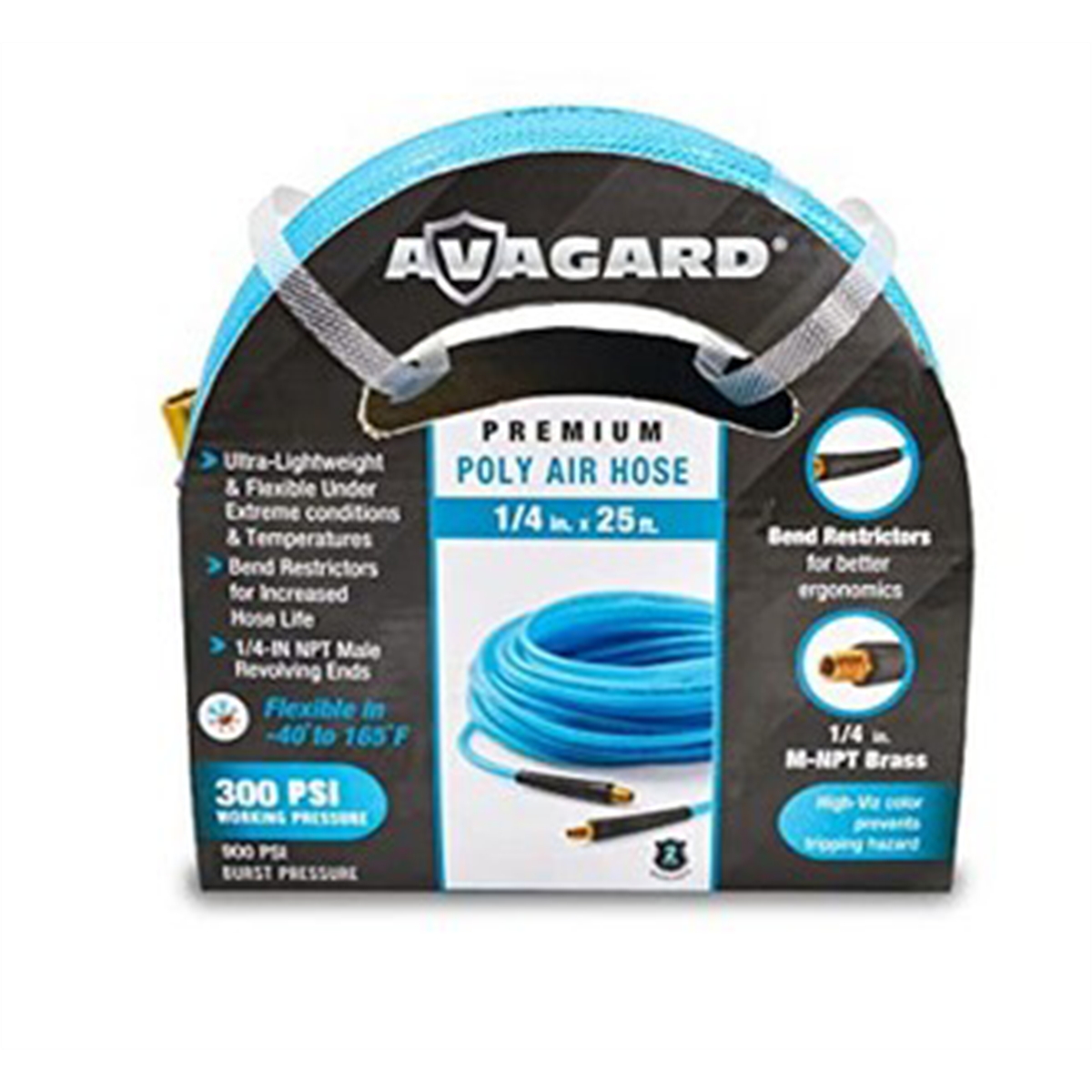 blubird [PU1425] 1/4 x 25' Poly Air Hose 300 PSI BluBird 1/4 x 25' Poly ...