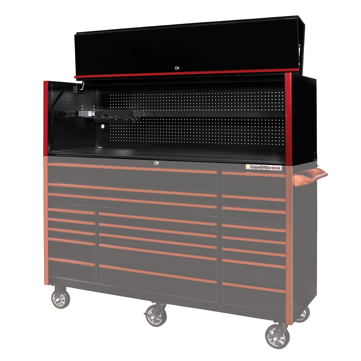 GearWrench 72"X25" Pro Hutch with Red Trim