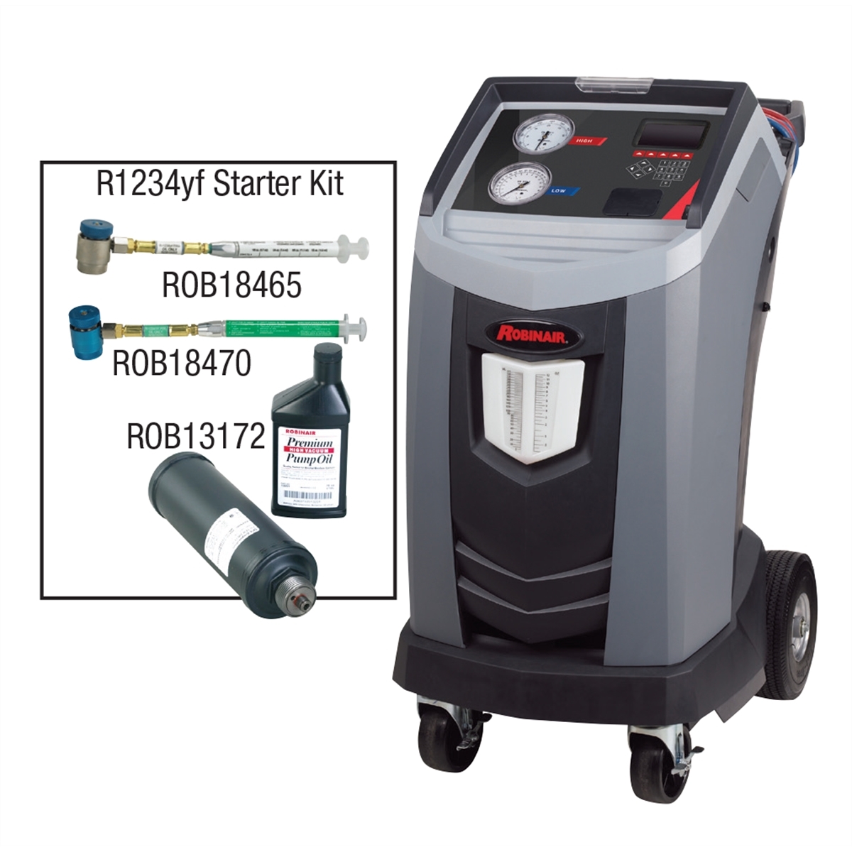 R-1234YF RECOVER RECYCLE AND RECHARGE MACHINE BU