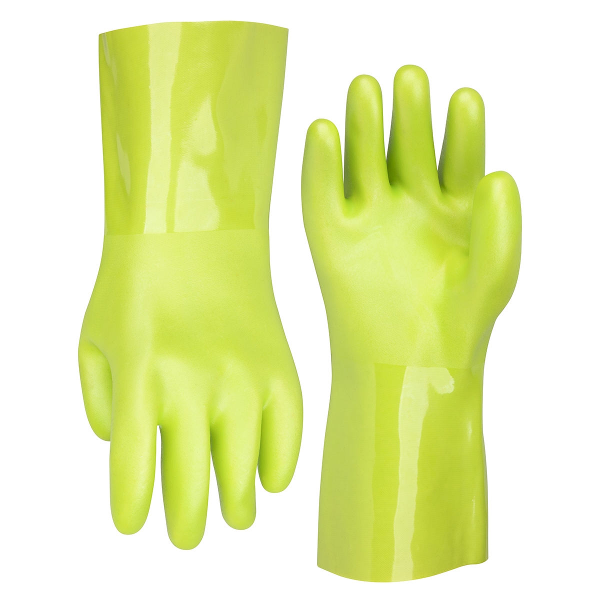 Pro Cleanin Gloves PVC 12" Long Cuff ZillaGreen XL