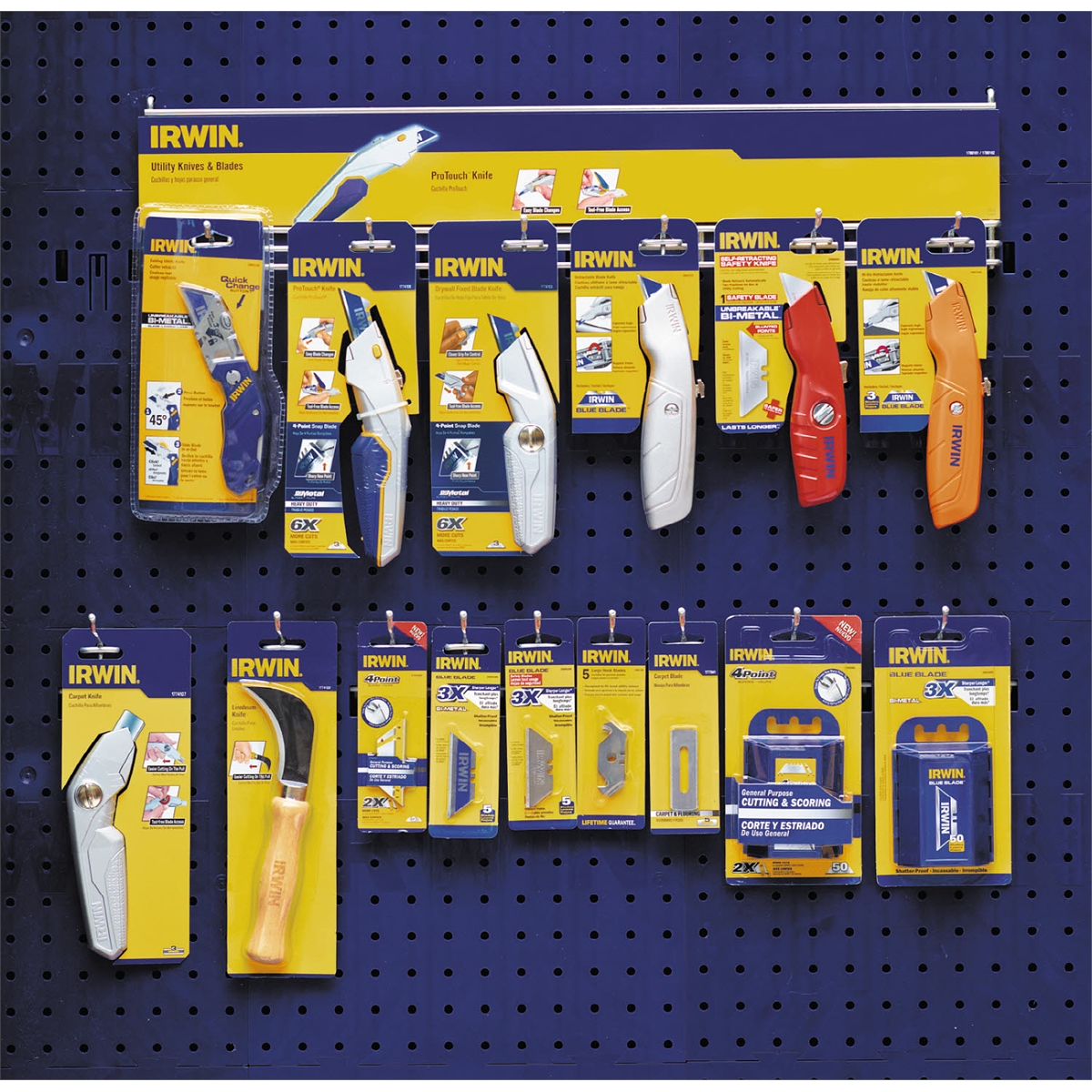 17 pc. Utility Knife Merchandiser