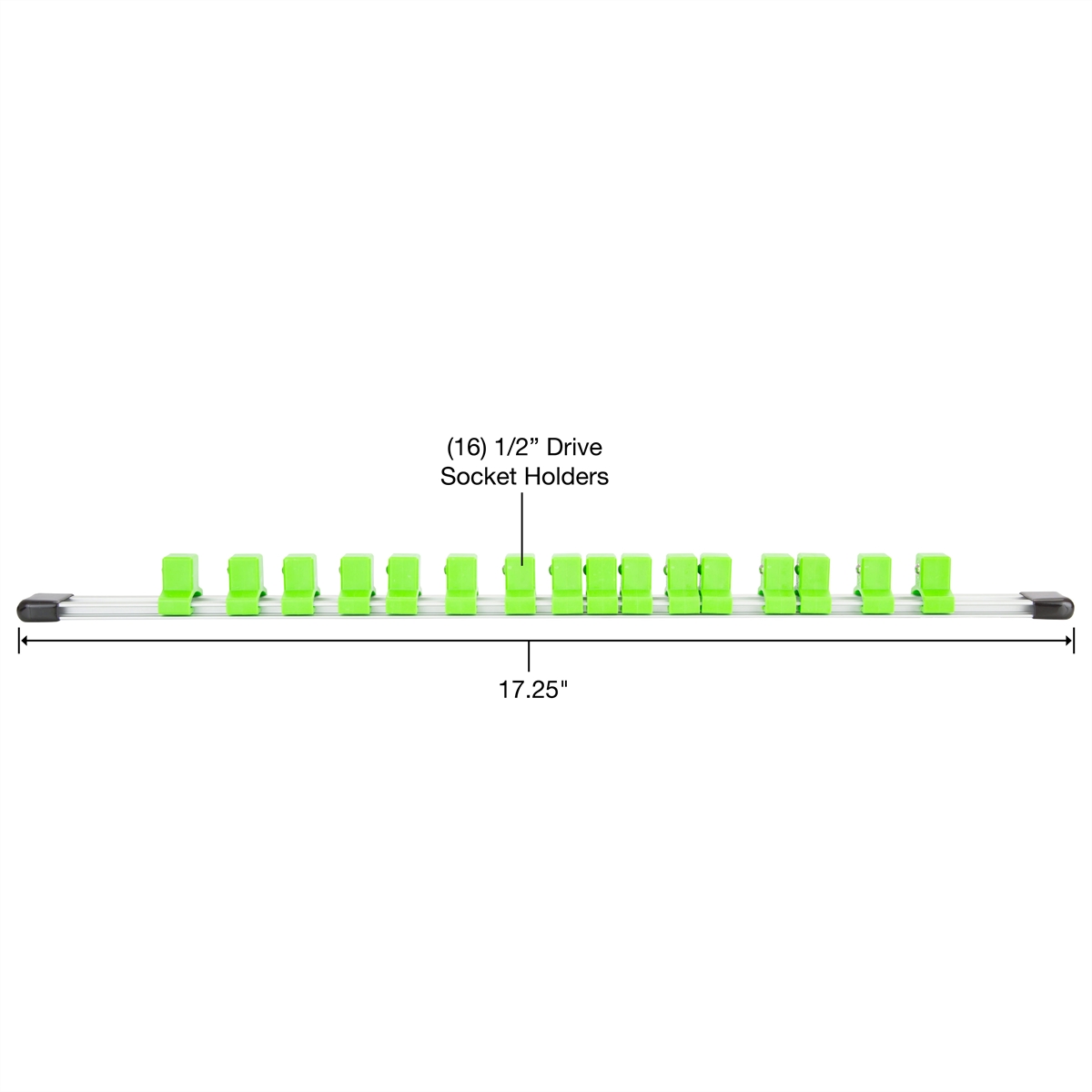 1/2IN DR SOCKET RAIL SILVER