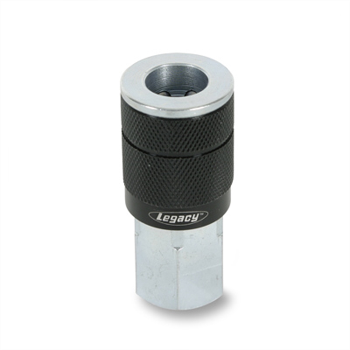 G 3/8" black coupler 3/8" FNPT