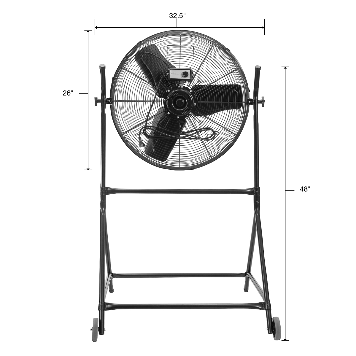 24" ROLLING TILT FAN