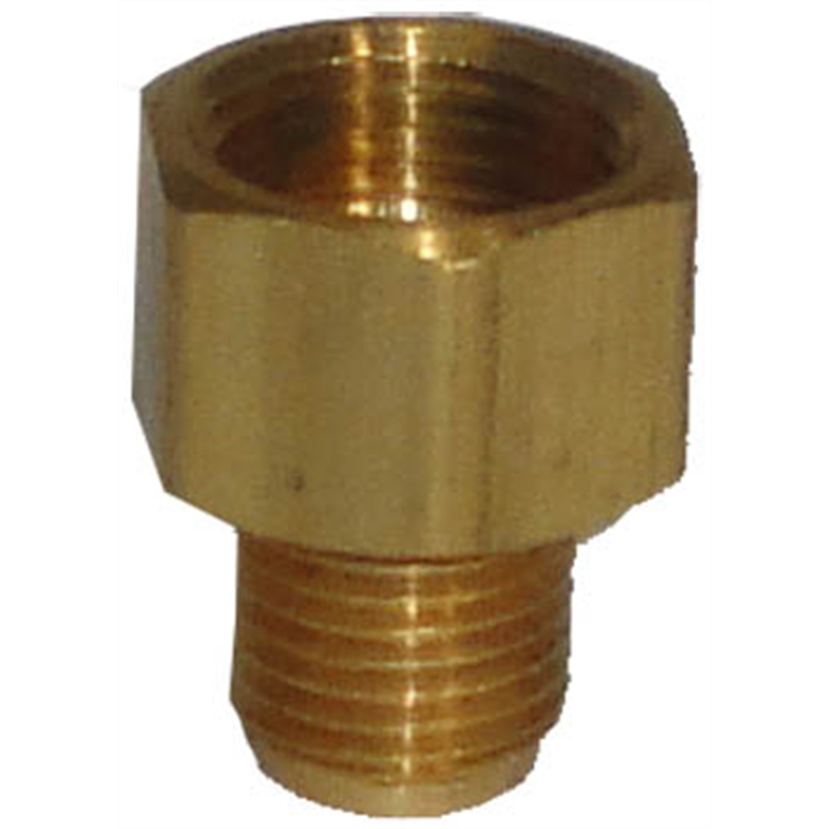 Brass Brake Line Adapter 3/8" x 5/16" x 1/2" x 20 TPI