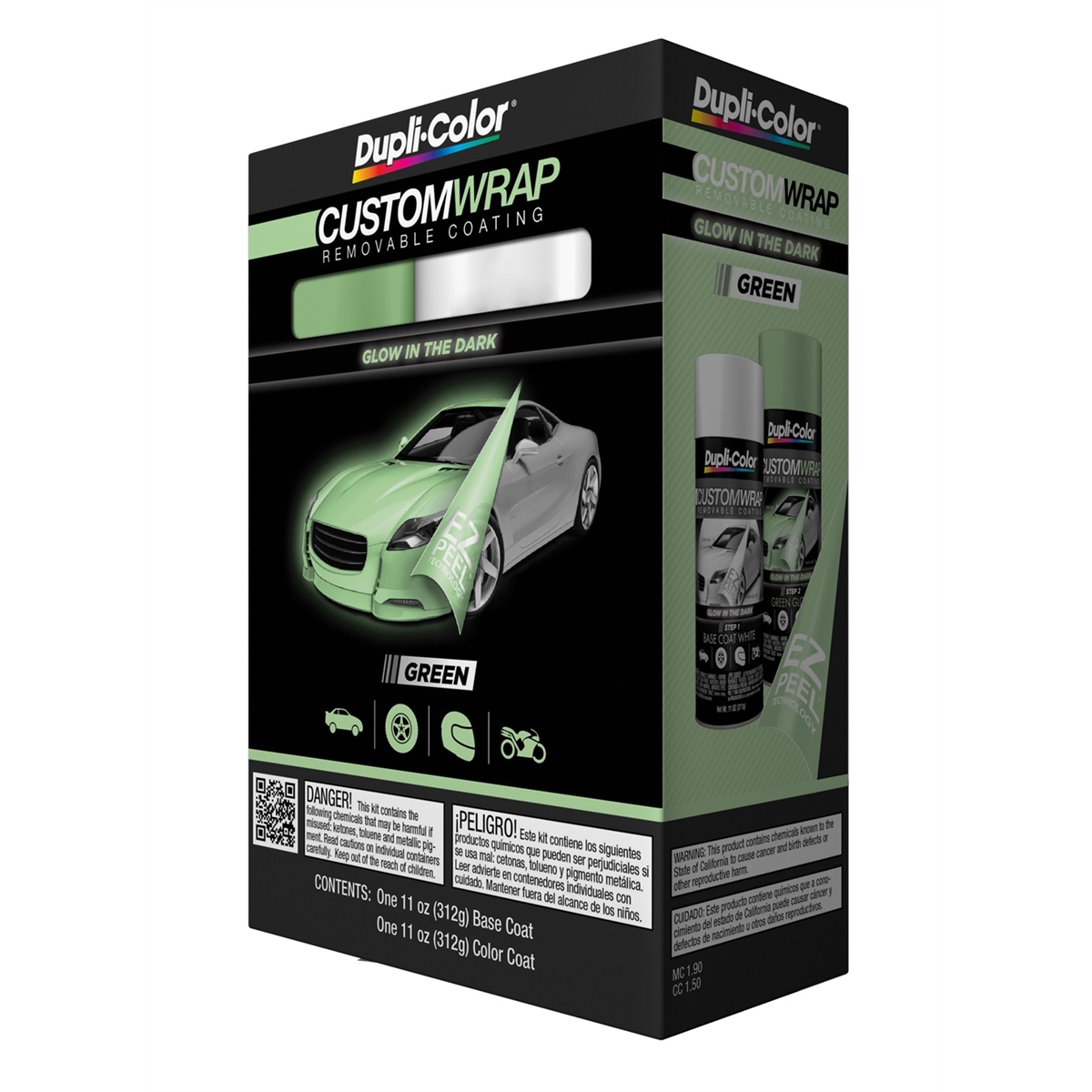 Custom Wrap, Glow In The Dark Green Kit