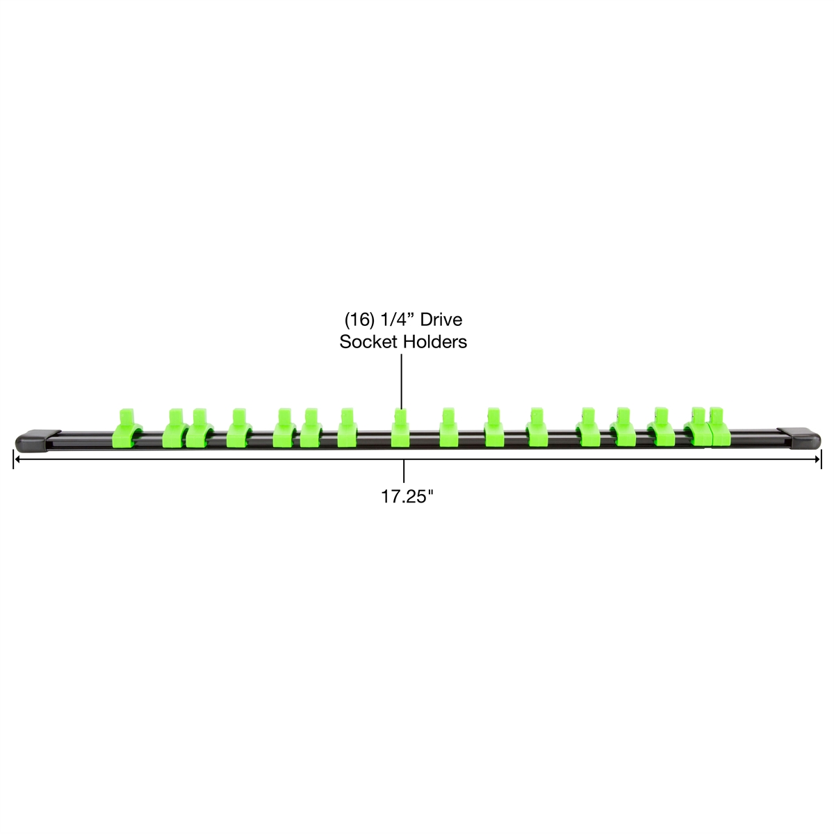 1/4IN DR SOCKET RAIL BLACK