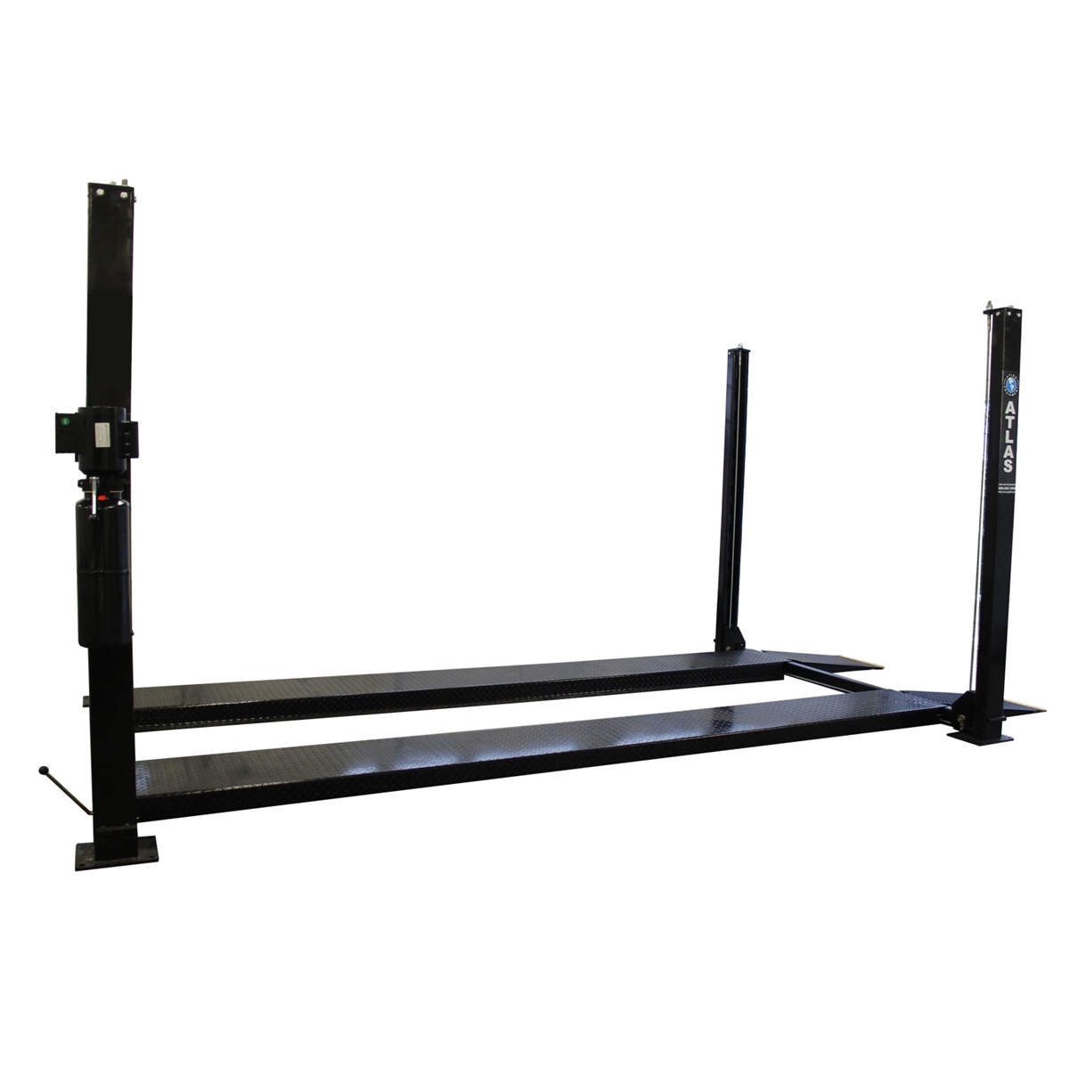 8000 LB. CAPACITY 4-POST LIFT LADDER LOCK DESIGN