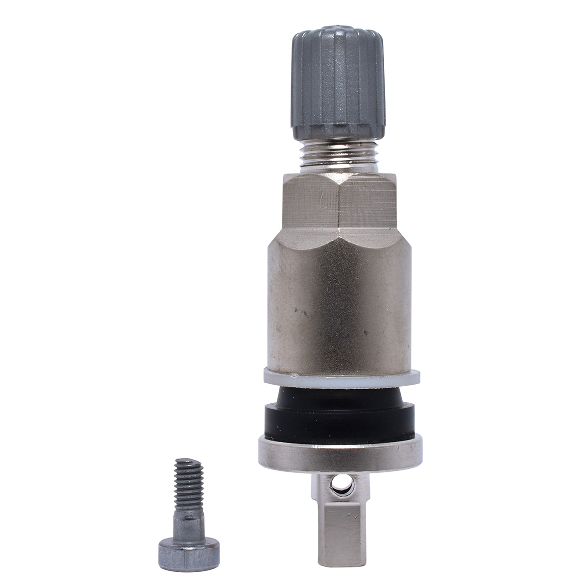 SILVER CLAMP-IN 0.453 TPMS STEM (10 PACK)