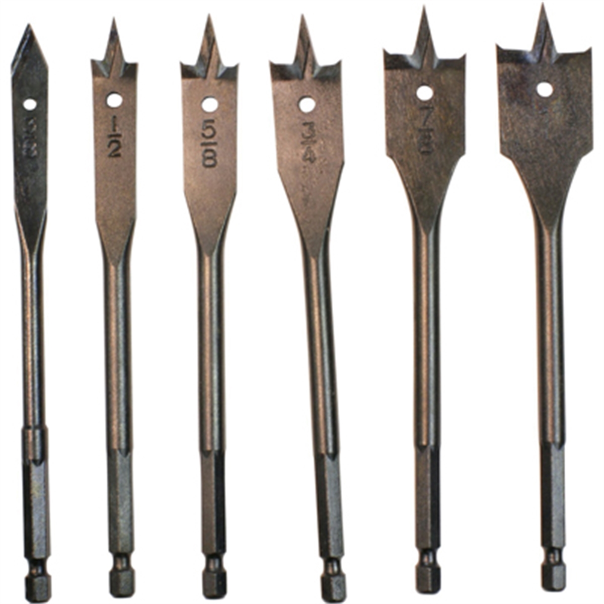 Spade Bit Set 6" 6 pc