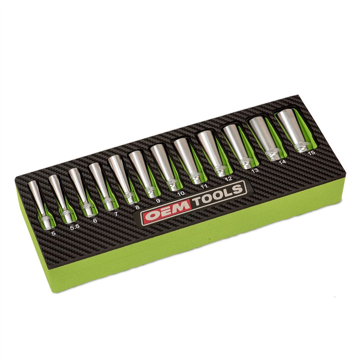 12PC 1/4" DEEP SOCKET SET - METRIC