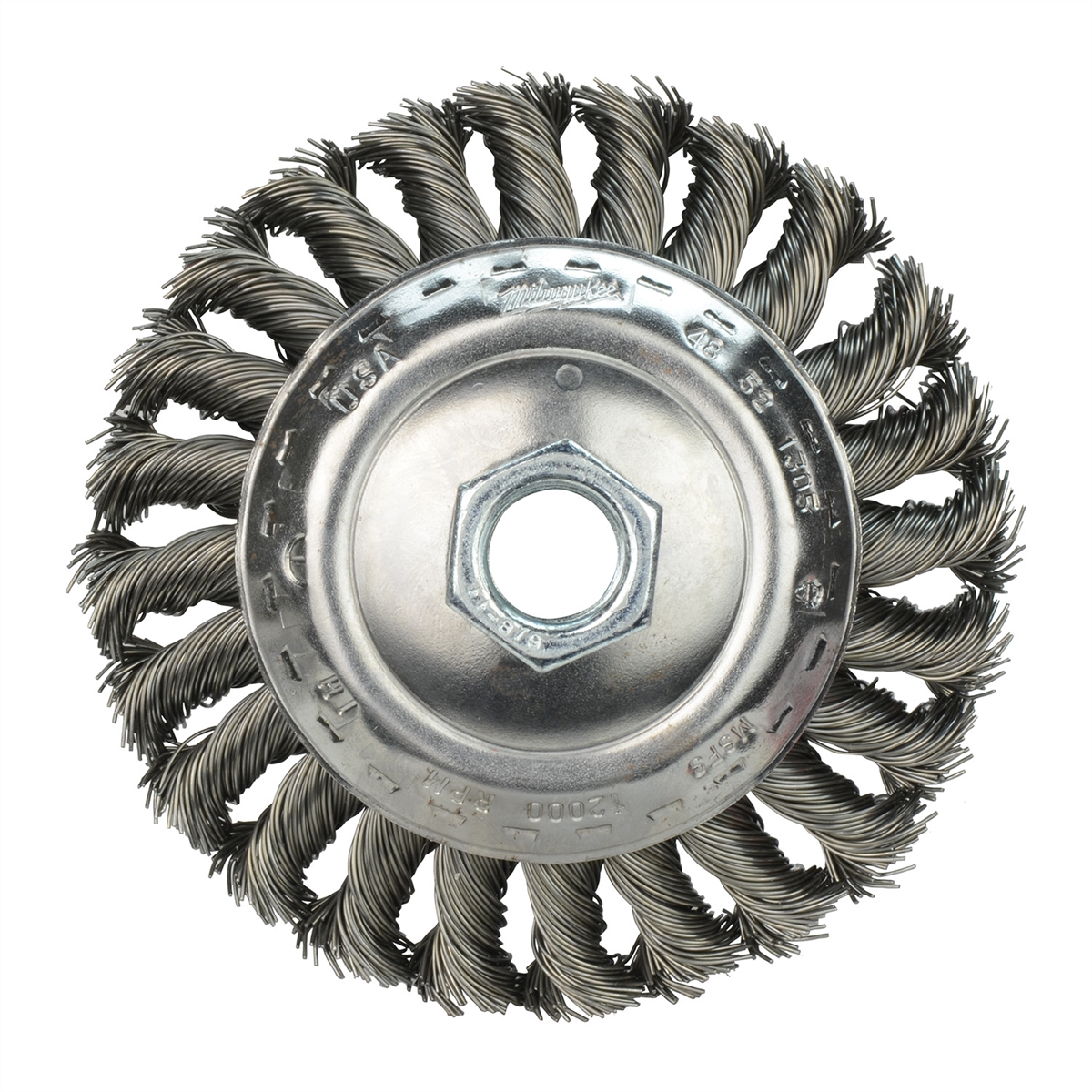 4" Bevel Crimped Brush - Carbon Steel
