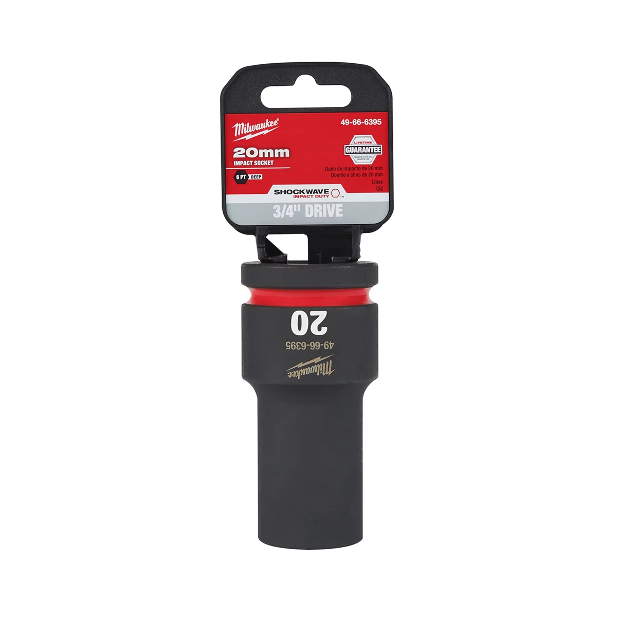 SHOCKWAVE Imp Duty 3/4"Dr 20MM Dp 6-PT Socket