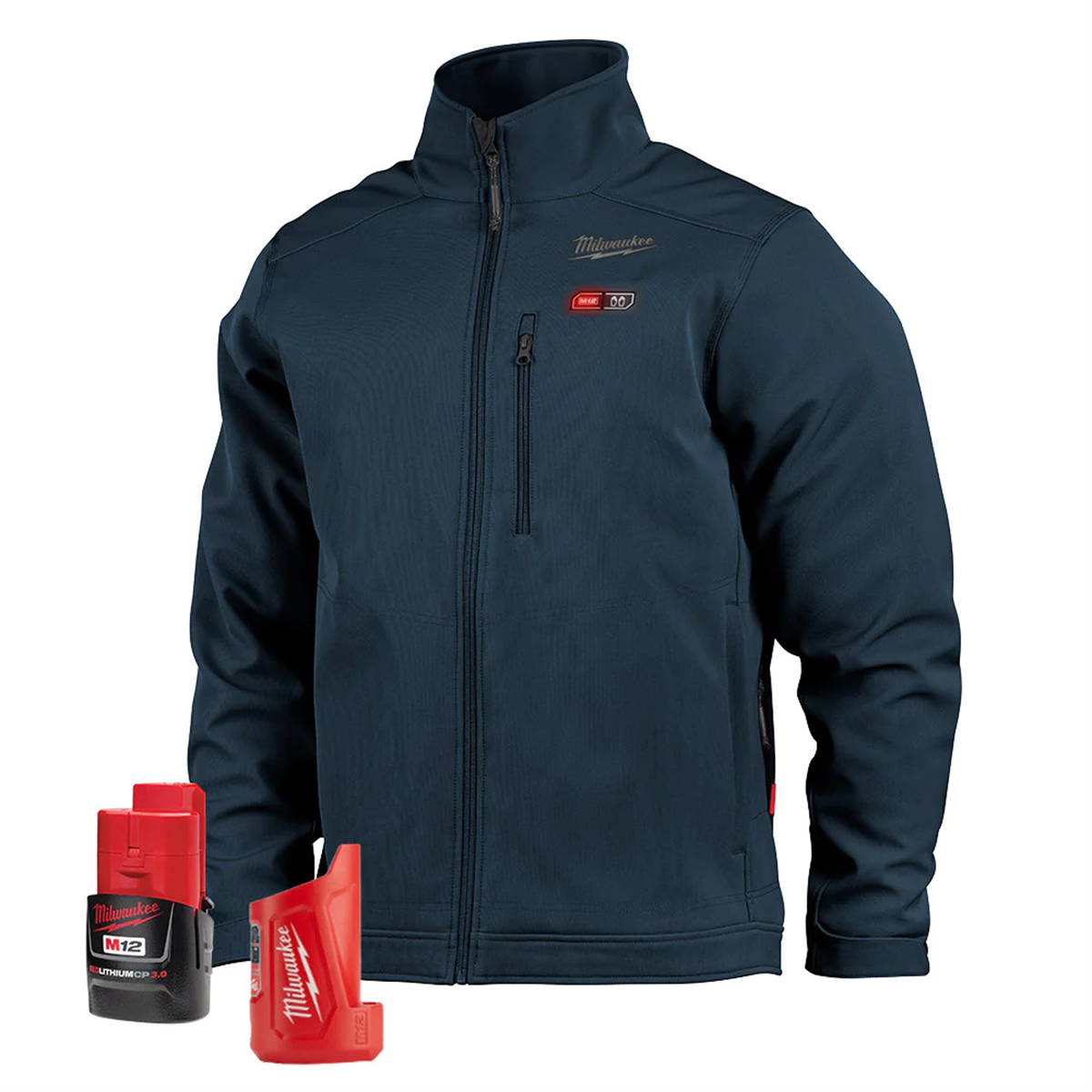 M12 NAVY BLUE HEAT JACKET KIT L