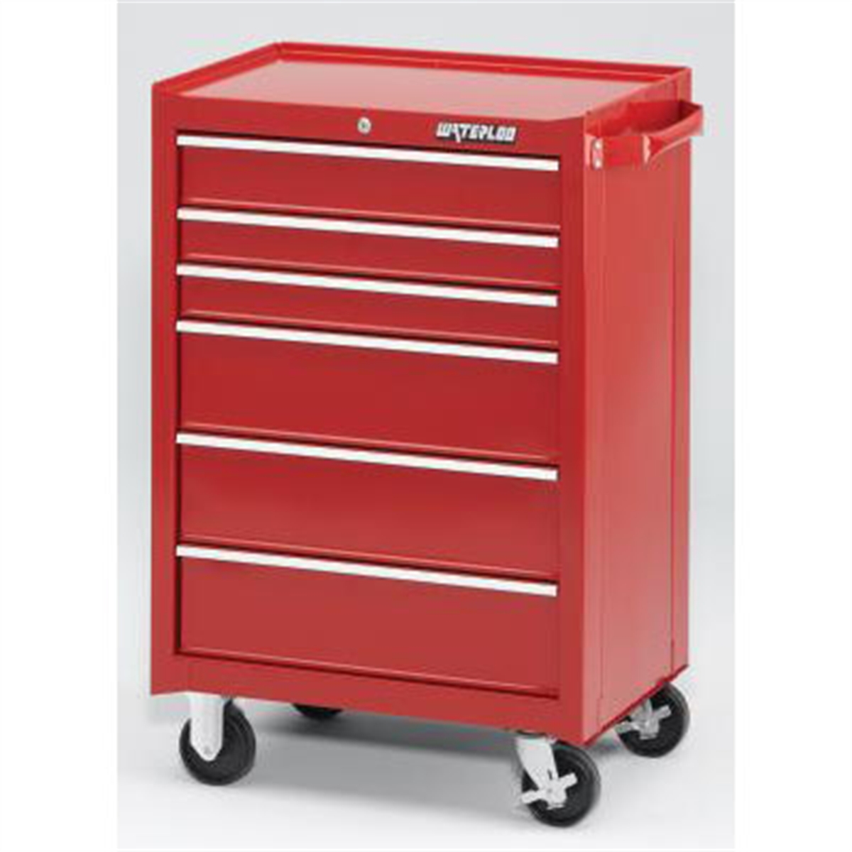26 In. Red 6-Drawer Tool Cabinet w/Liners