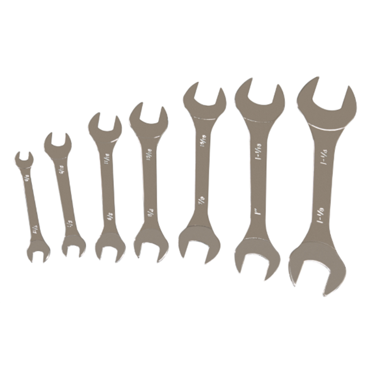 7pc Super Thin SAE Wrench Set
