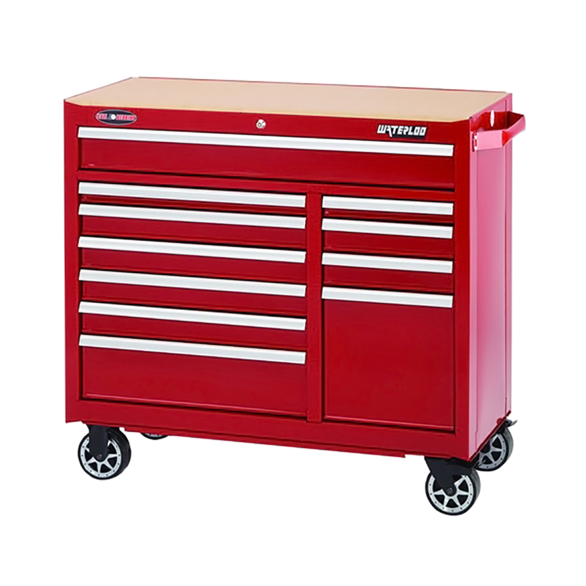 41 In. Red 11-Drawer Tool Cabinet