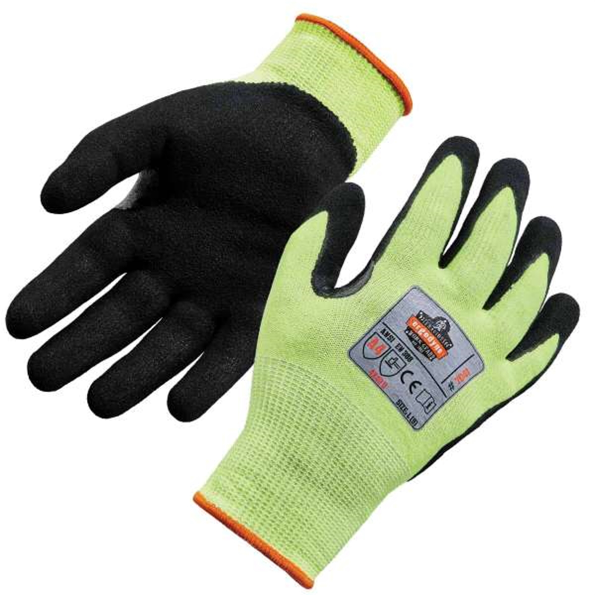 7041 M Lime Nitrile-Coated Level 4 Cut Gloves
