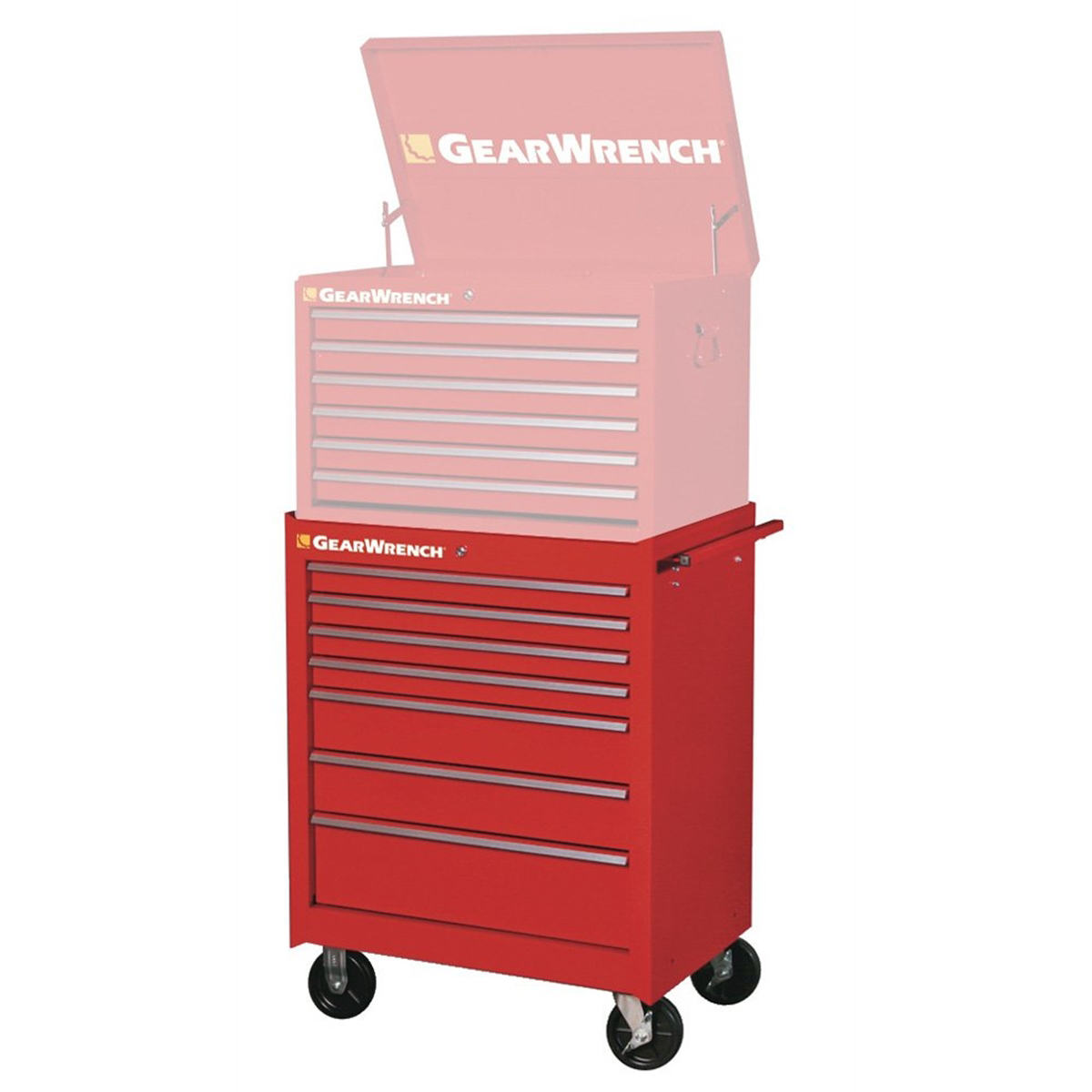 Bottom Cabinet 7-Drawer BB Red