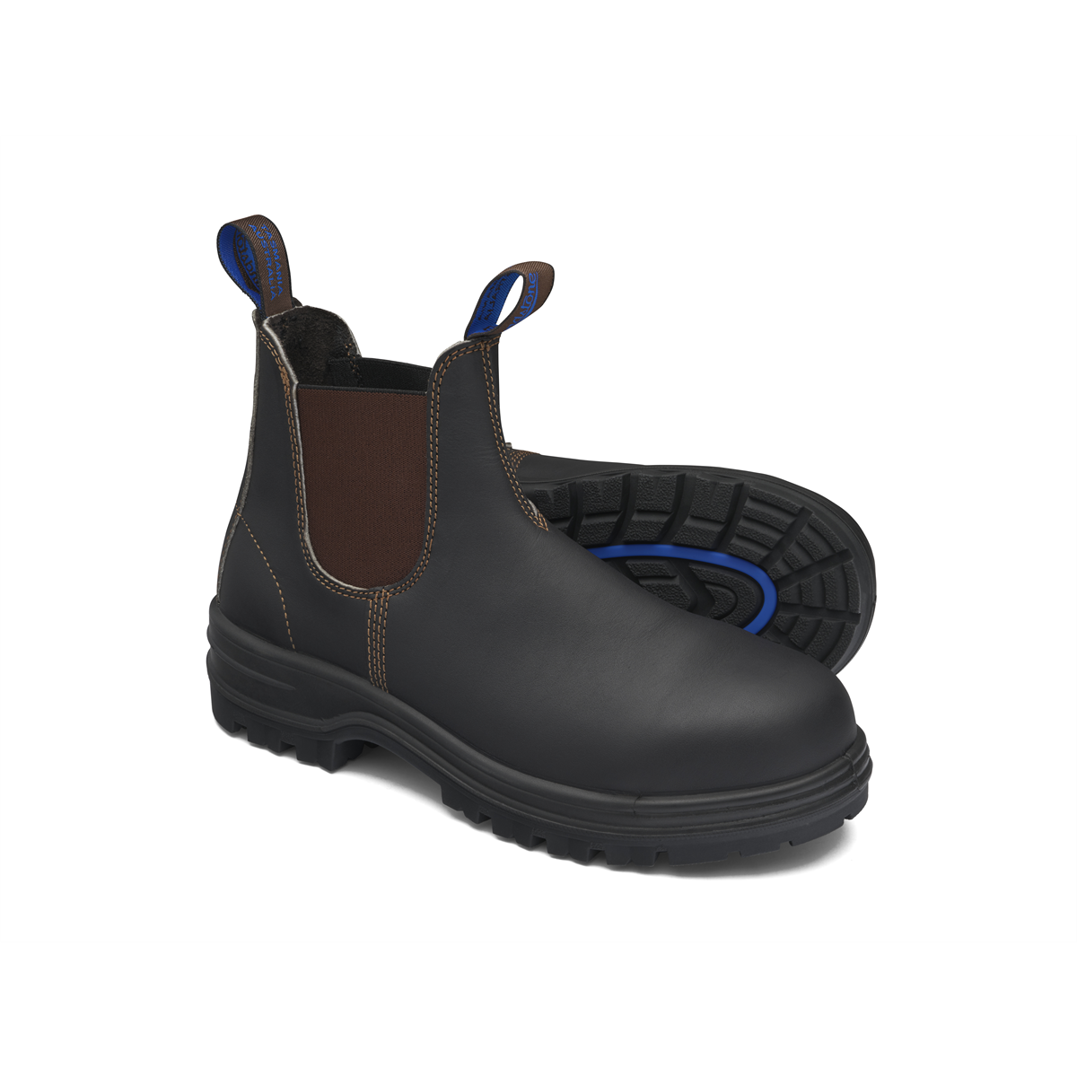 Blundstone 140 Steel Toe Elastic Side SlipOn Boots, Water Resis