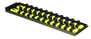 2 Rail Twist Lock Socket Boss 13", HI-VIZ - 1/2"